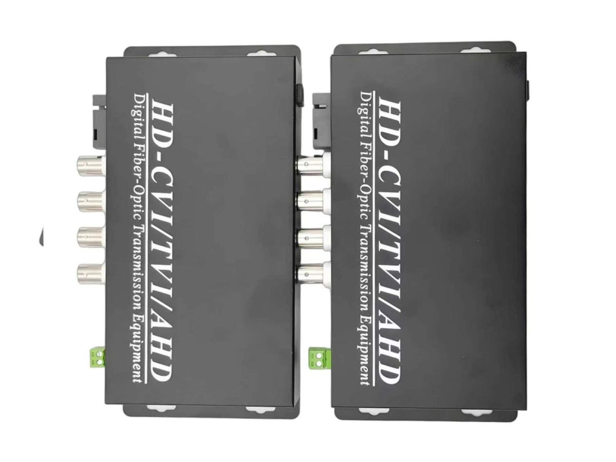 4 通道 HD-CVI／TVI／AHD 視訊光纖轉換器